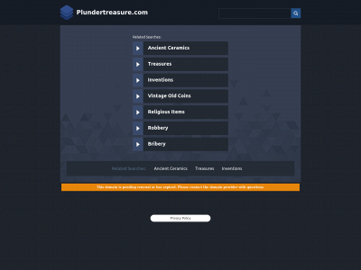 plundertreasure.com snapshot