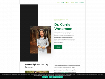 carriewaterman.org snapshot