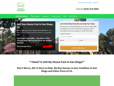 samihomebuyers.com snapshot