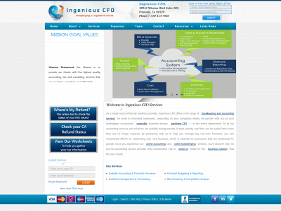 ingeniouscfo.com snapshot