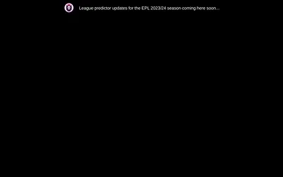 leaguepredictor.football snapshot