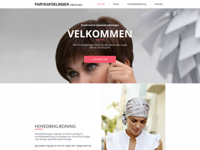 parykafdelingen.dk snapshot