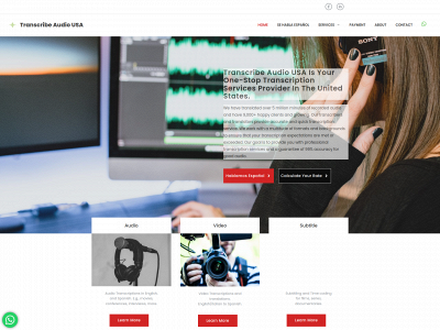 transcribeaudiousa.com snapshot
