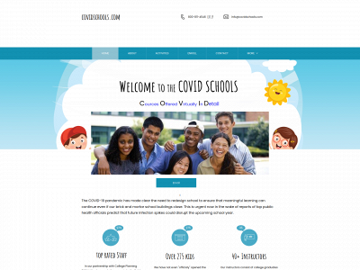covidschools.com snapshot