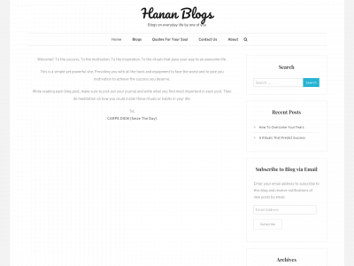 hananblogs.blog snapshot