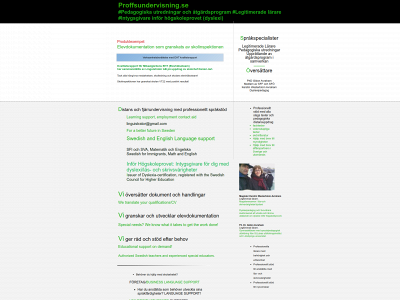proffsundervisning.se snapshot