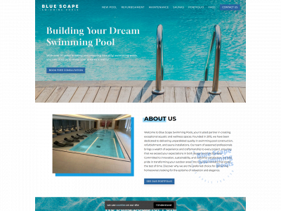 bluescapepools.co.uk snapshot