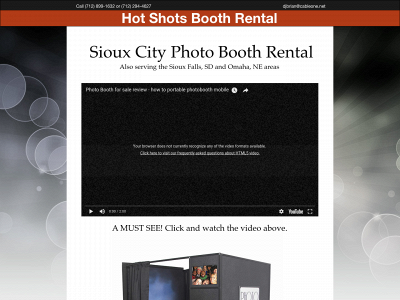 thehotshotsphotobooths.com snapshot