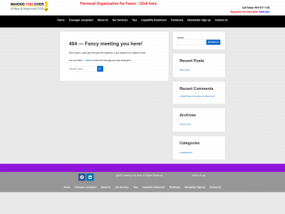 makingyouover.com snapshot