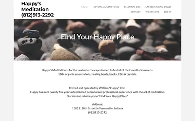 www.happysmeditation.com snapshot