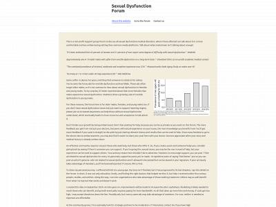 sexualdysfunctionforum.com snapshot