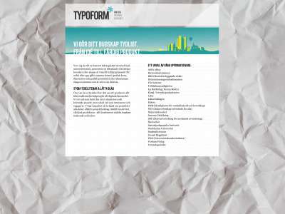 typoform.se snapshot