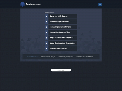 ecobeam.net snapshot