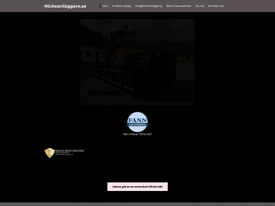 nickeanläggare.se snapshot