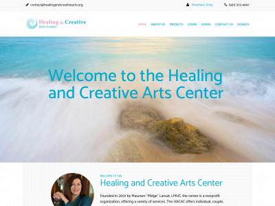 healingandcreativearts.org snapshot
