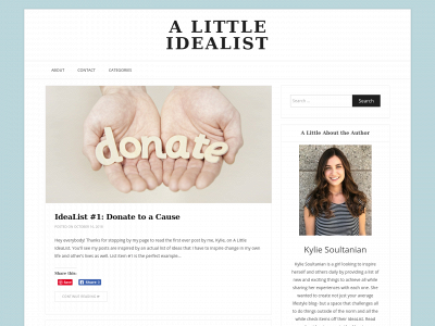 alittleidealist.com snapshot