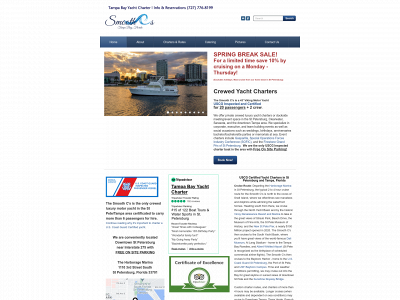 www.tampabayyachtcharter.com snapshot