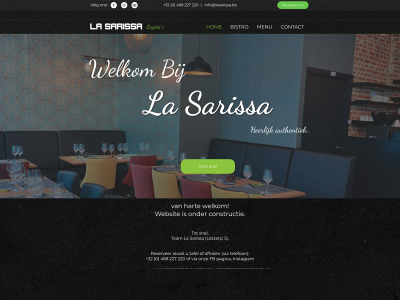 lasarissa.be snapshot