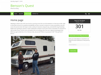 bensonsquest.com snapshot