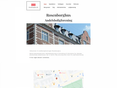 rosenborghus.dk snapshot
