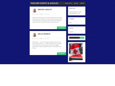 teachersheetsandgiggles.com snapshot