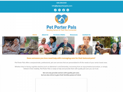 petporterpals.com snapshot