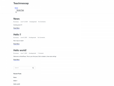 teachmesoap.org snapshot