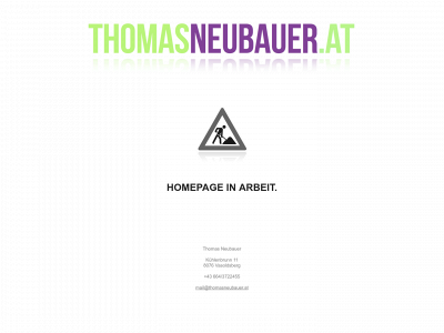 thomasneubauer.at snapshot