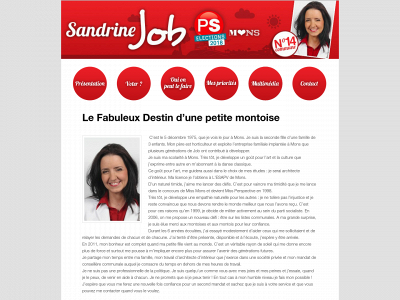 sandrinejob.be snapshot
