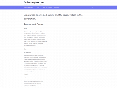 funlearnexplore.com snapshot