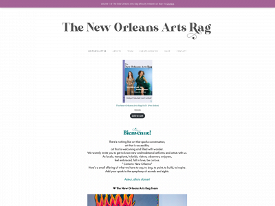 theneworleansartsrag.com snapshot