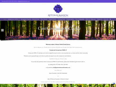 aytonandransonfunerals.co.uk snapshot