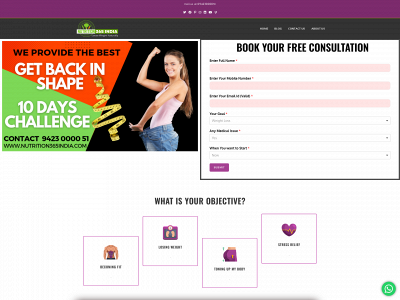nutrition365india.com snapshot