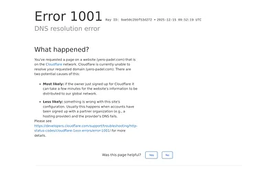 yero-padel.com snapshot