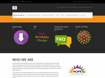hopefoundbarbados.com snapshot