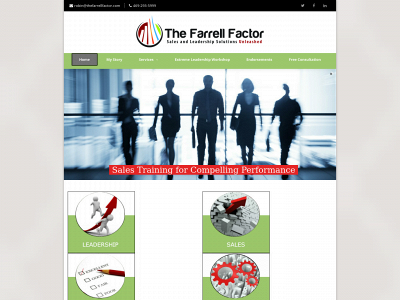 thefarrellfactor.com snapshot