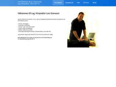 kiropraktorlarssvensson.se snapshot