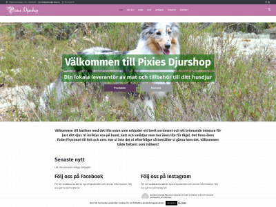 pixiesdjurshop.se snapshot