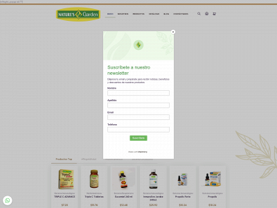 naturesgarden.com.ec snapshot