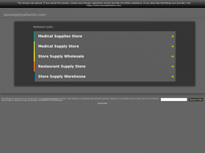 spxsupplyatlanta.com snapshot