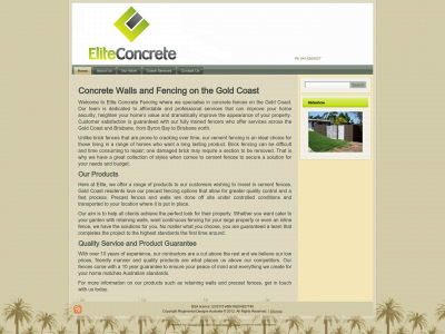 eliteconcretefencing.com snapshot