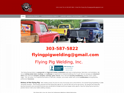 flyingpigwelding.com snapshot