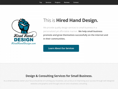 hiredhanddesign.com snapshot