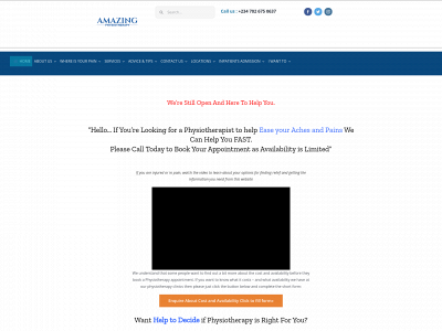 amazingphysioclinic.com snapshot