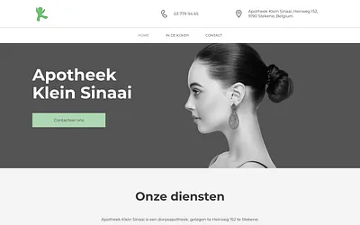 apotheek-kleinsinaai.be snapshot