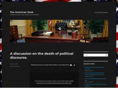 theamericandesk.com snapshot