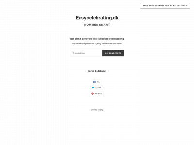 easycelebrating.dk snapshot