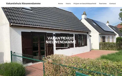 vakantiehuisnieuwendamme.be snapshot