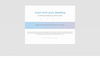 justinandlaraswedding.com snapshot