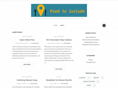 foodtoinclude.com snapshot